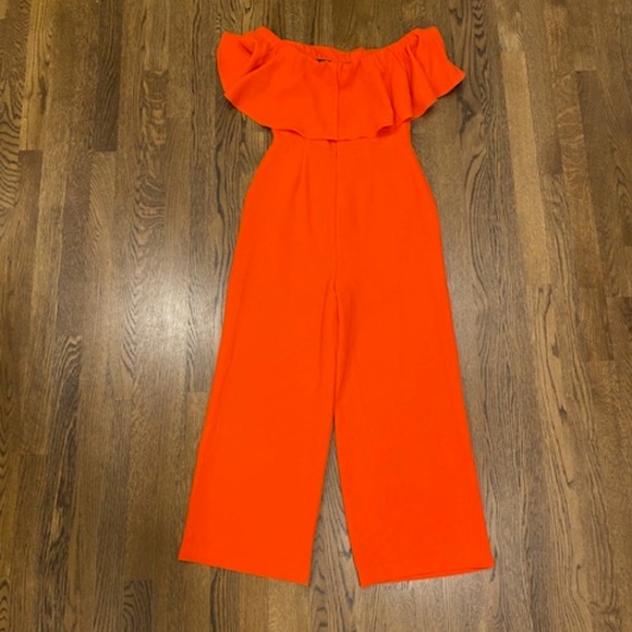 Endless Rose Off the Shoulder Ruffle Jumpsuit - Picture 5 of 6